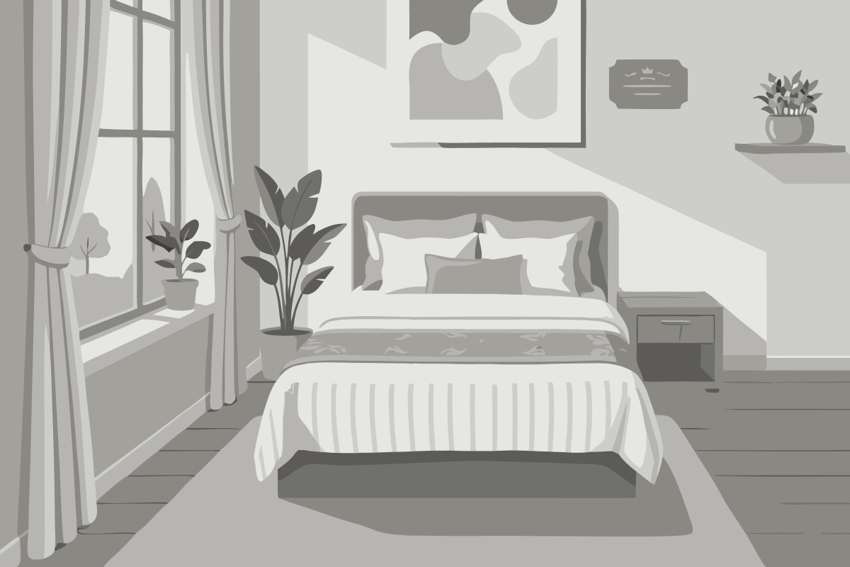 Quarto com 2 Camas de Solteiro e Banheiro Privativo
